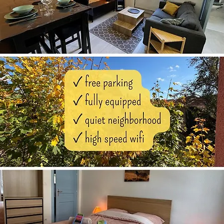 Charmant T2 Au Calme, Parking, Proche Centre * Colmar