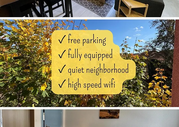 Charmant T2 Au Calme, Parking, Proche Centre * Colmar